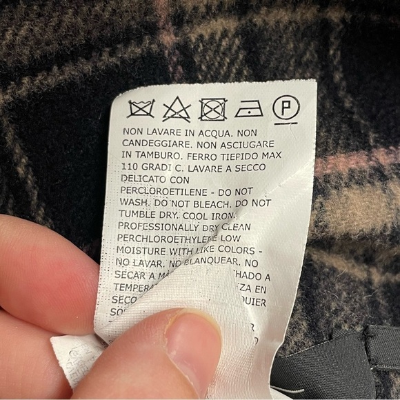 Max Mara Weekend | Plaid Reversible Wool Jacket Navy - Picture 9 of 14